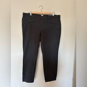 GAP Charcoal Gray Signature Skinny Cropped Pants | Size 16 | Mid-Rise Work Pants